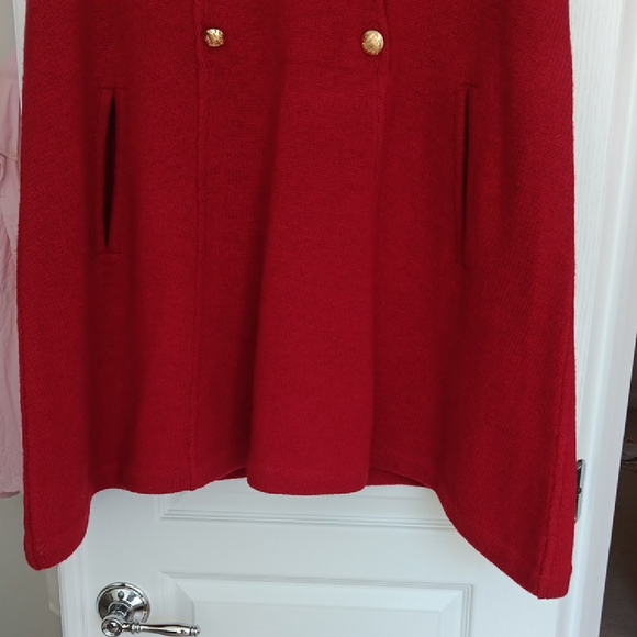 Ralph Lauren Red Gold Shrug Sweater - Picture 2 of 3